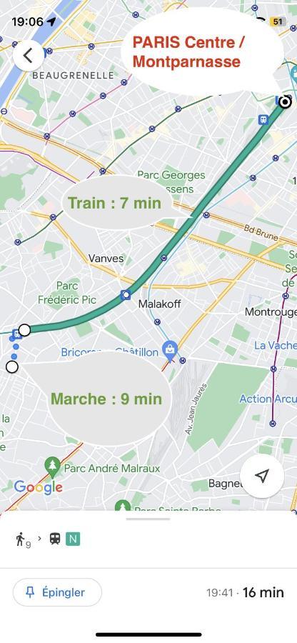 2 Pieces Lumineux Aux Portes De Paris Clamart ภายนอก รูปภาพ