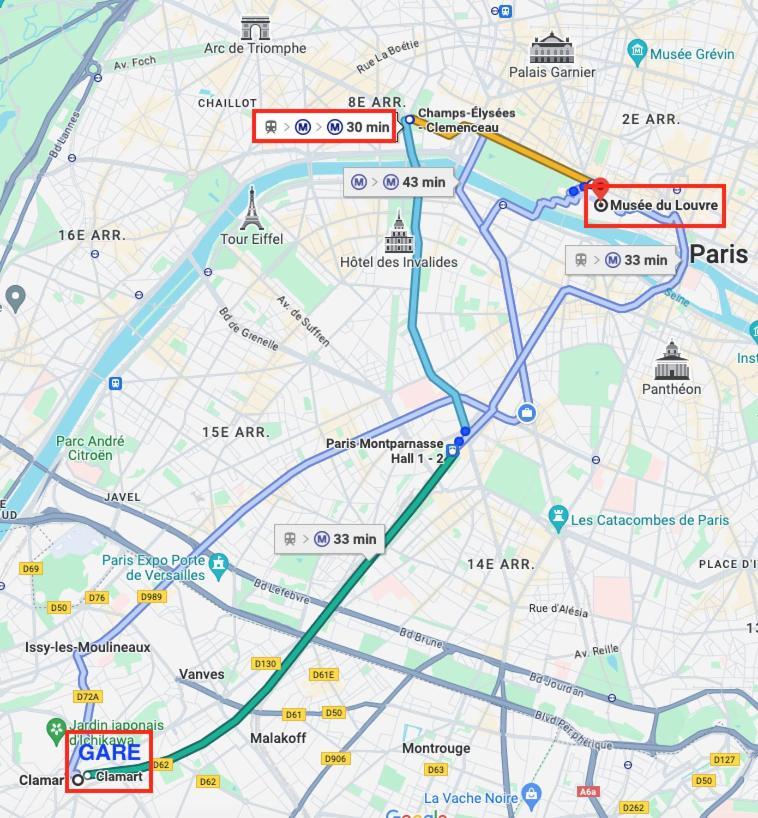 2 Pieces Lumineux Aux Portes De Paris Clamart ภายนอก รูปภาพ