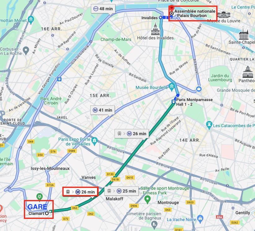2 Pieces Lumineux Aux Portes De Paris Clamart ภายนอก รูปภาพ