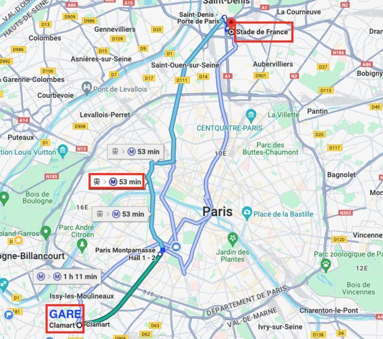 2 Pieces Lumineux Aux Portes De Paris Clamart ภายนอก รูปภาพ